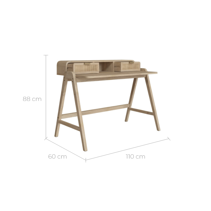 bureau khao en cannge et bois de mindi