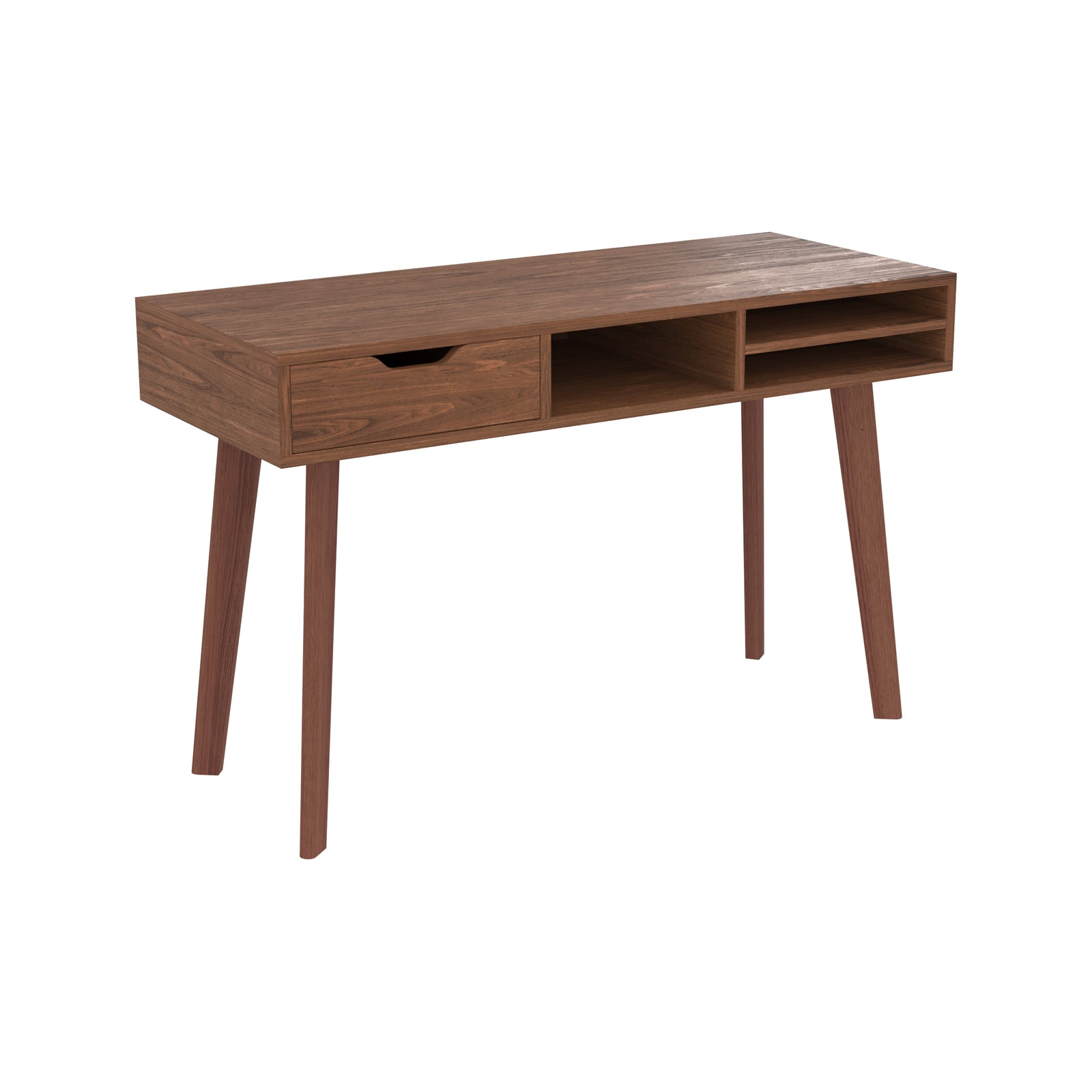 bureau moka 120 cm bois fonce