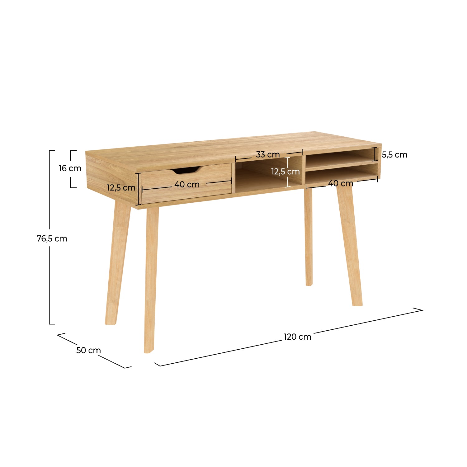 bureau moka bois clair design