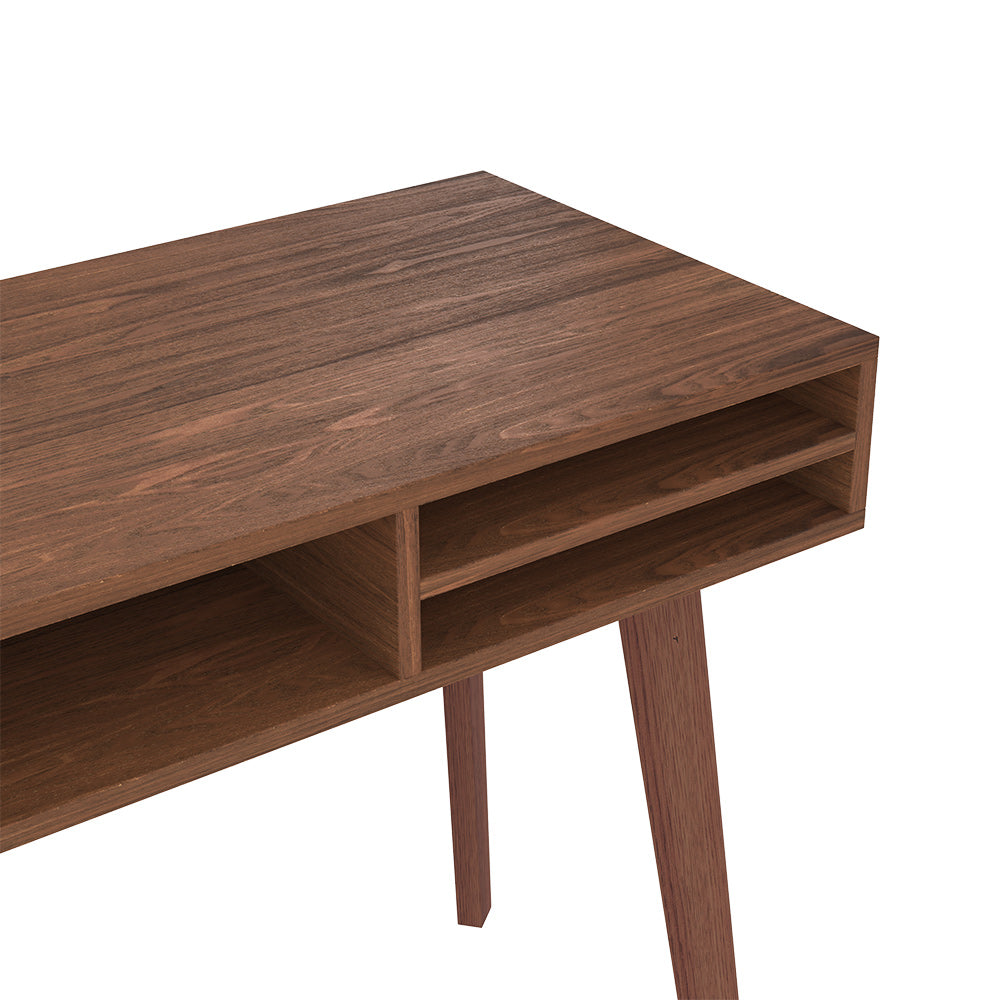 bureau moka en bois fonce 120 cm