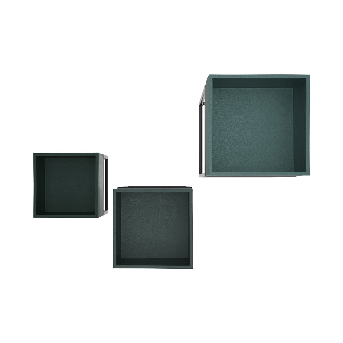 cache pot carre design en metal eagle