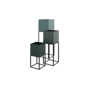 cache pot vert eagle en metal lot de 3