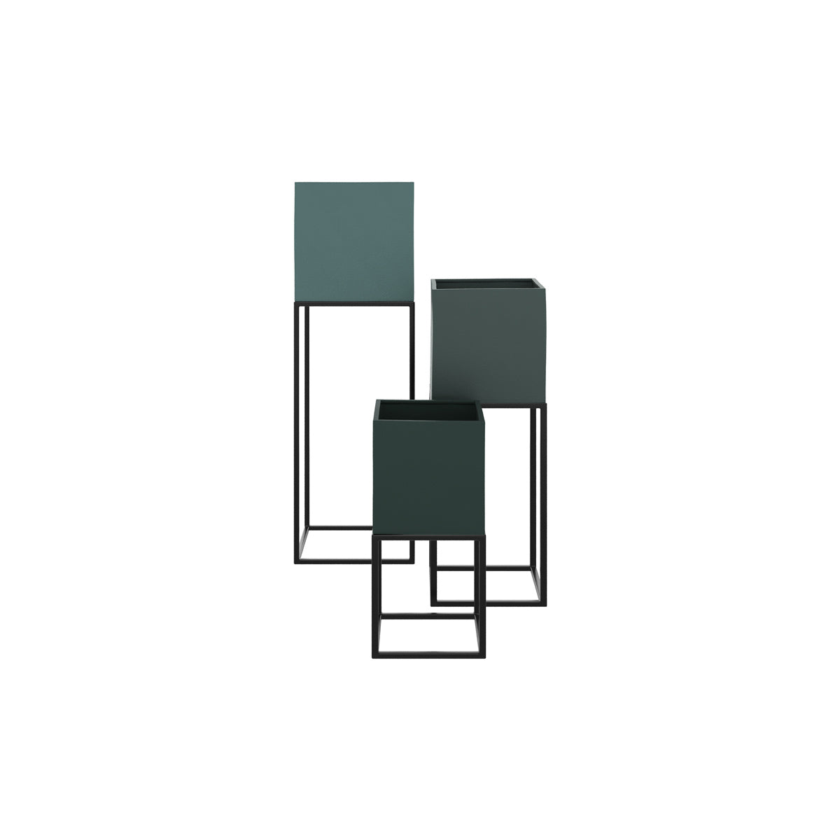 cache pot vert lot de 3 eagle