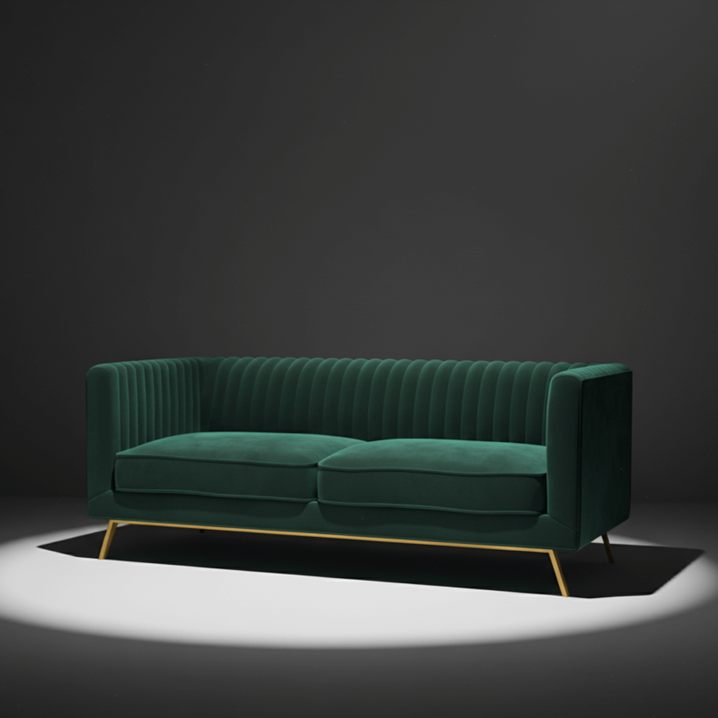 canape 2 places en velours vert gatsby rdv deco black friday