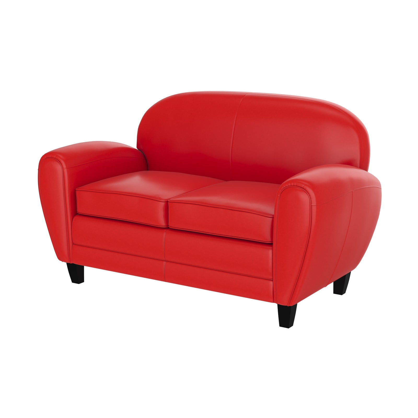 canape club 2 places rouge