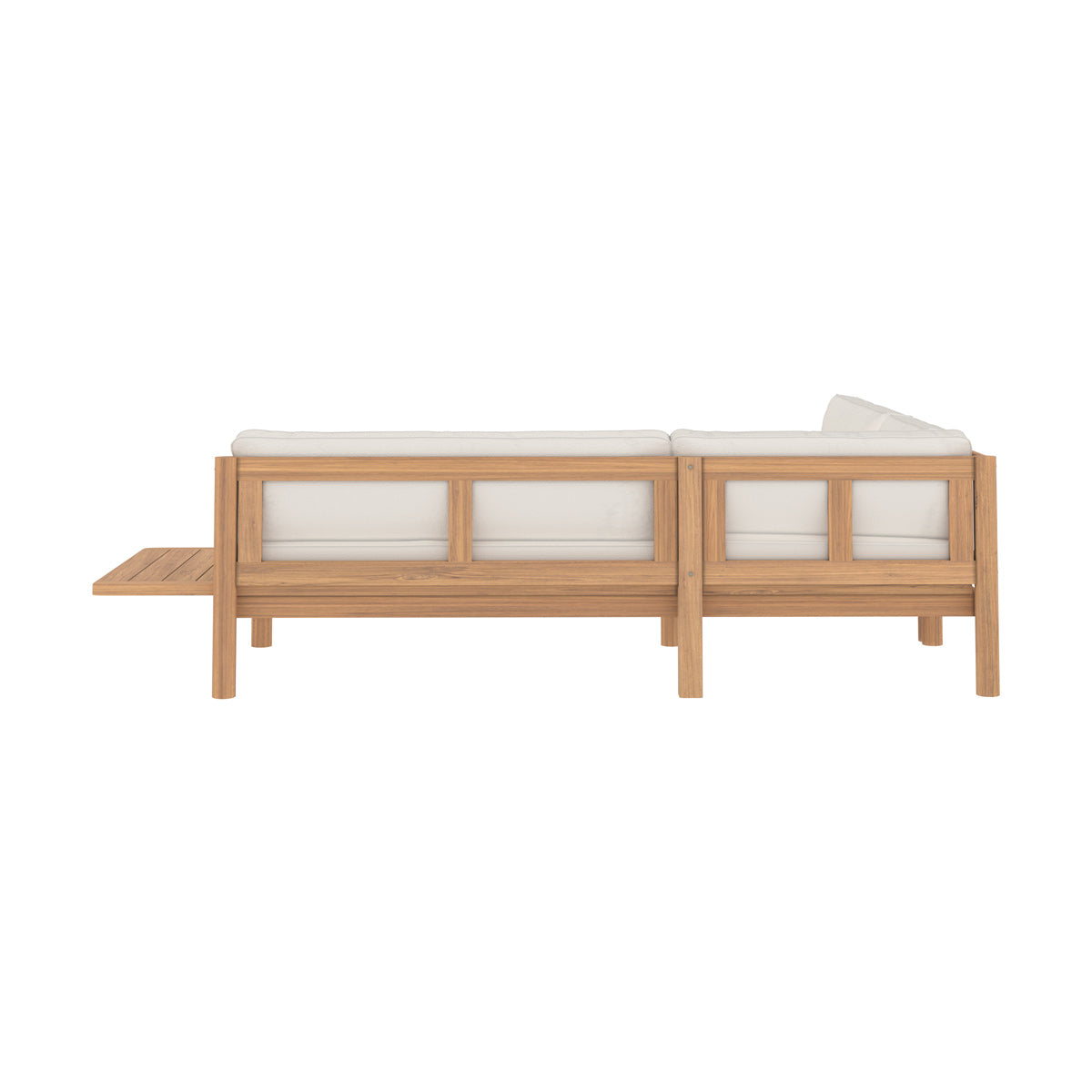 canape d angle de jardin nadil en bois de teck massif