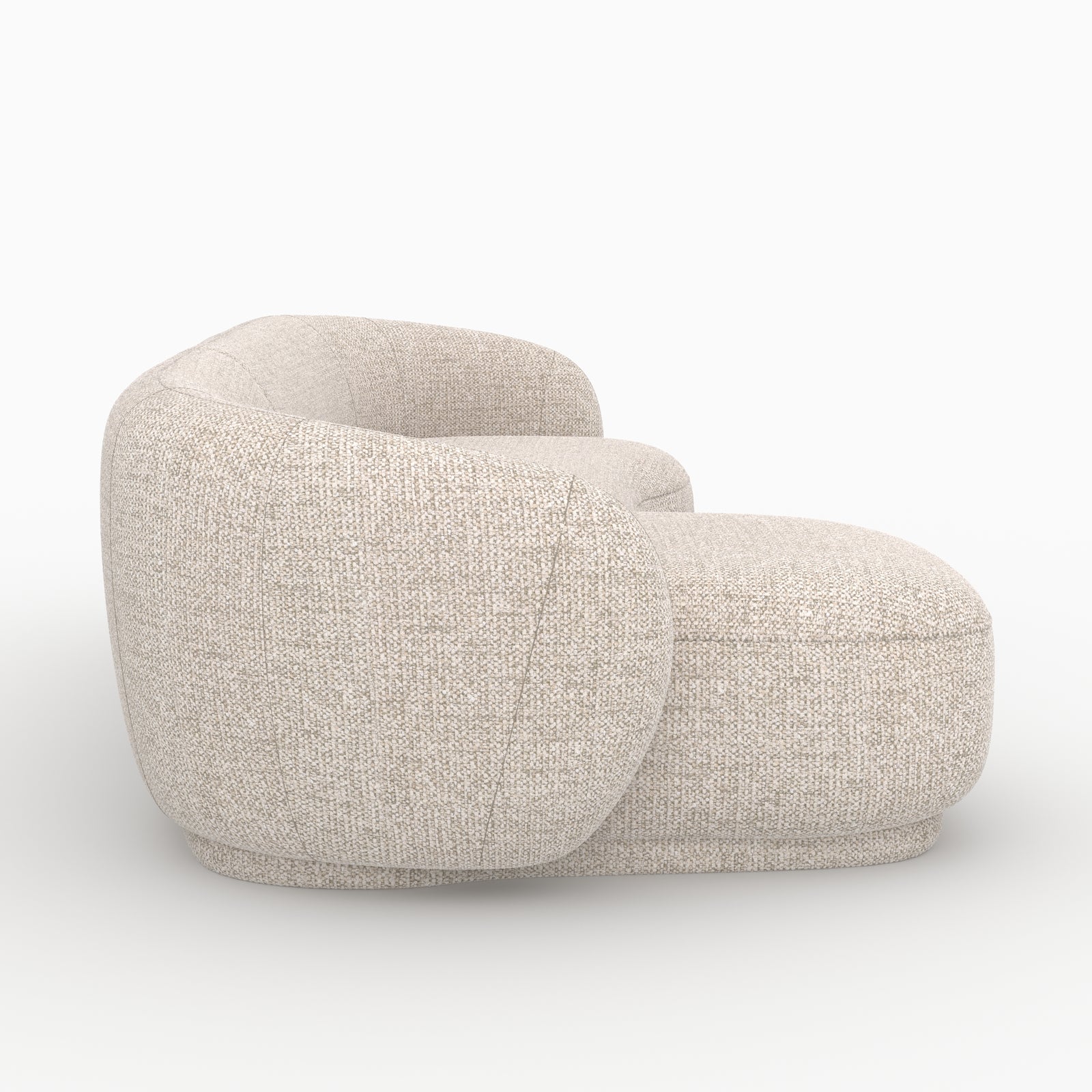 canape dangle nova modulable tissu beige chine 4 places