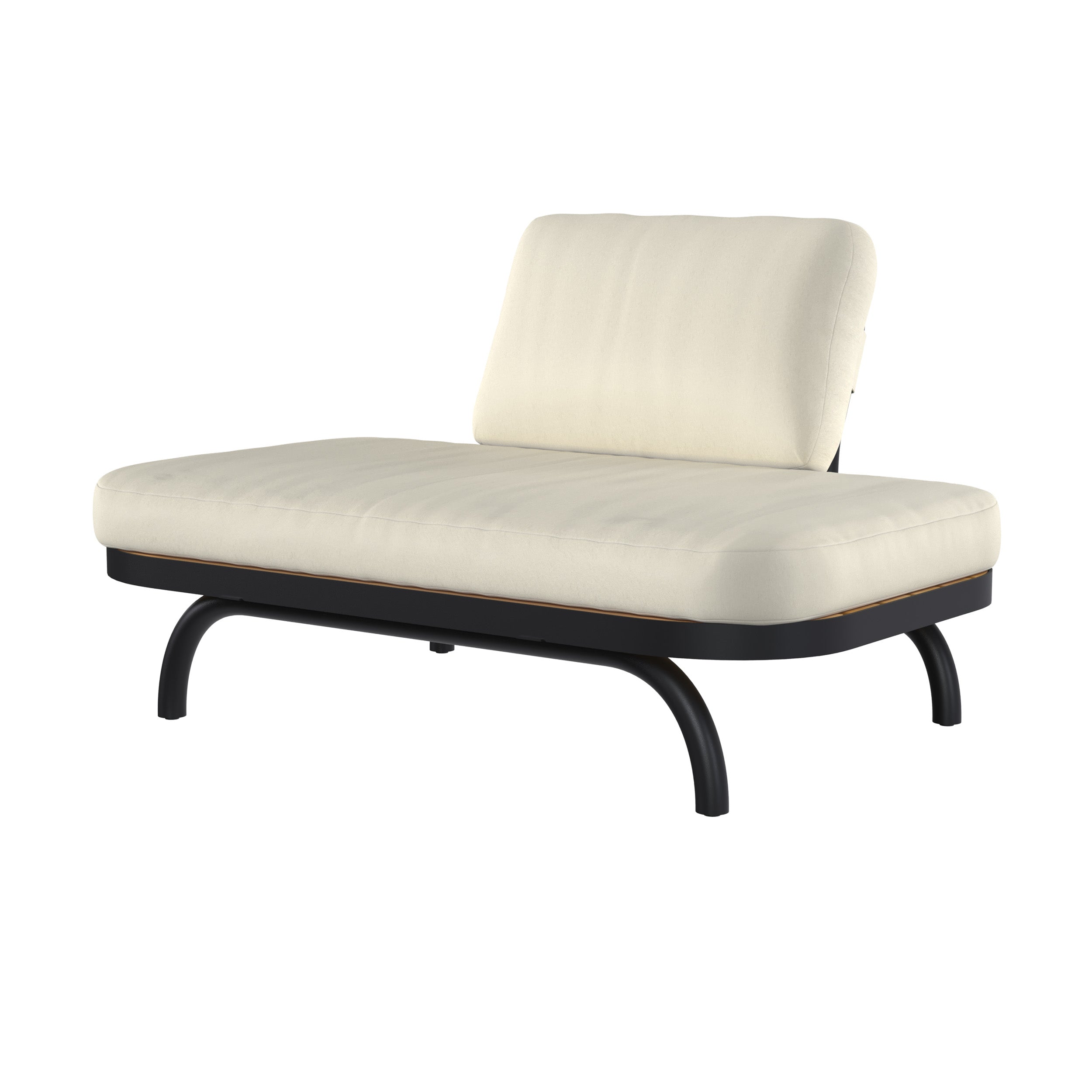 canape de jardin 2 places blanc casse samba