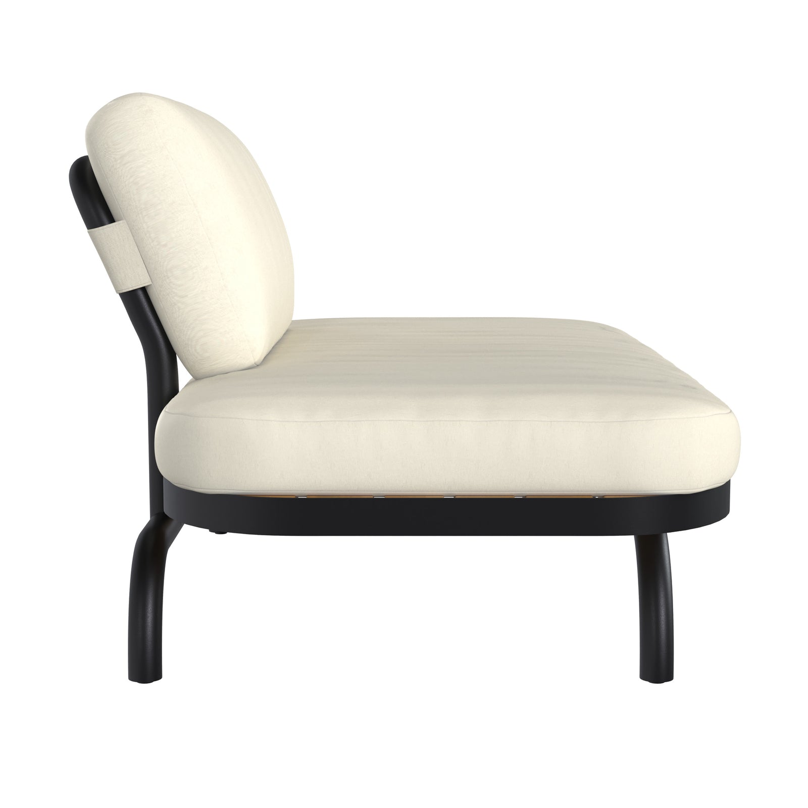 canape de jardin 2 places samba blanc casse pieds metal noir