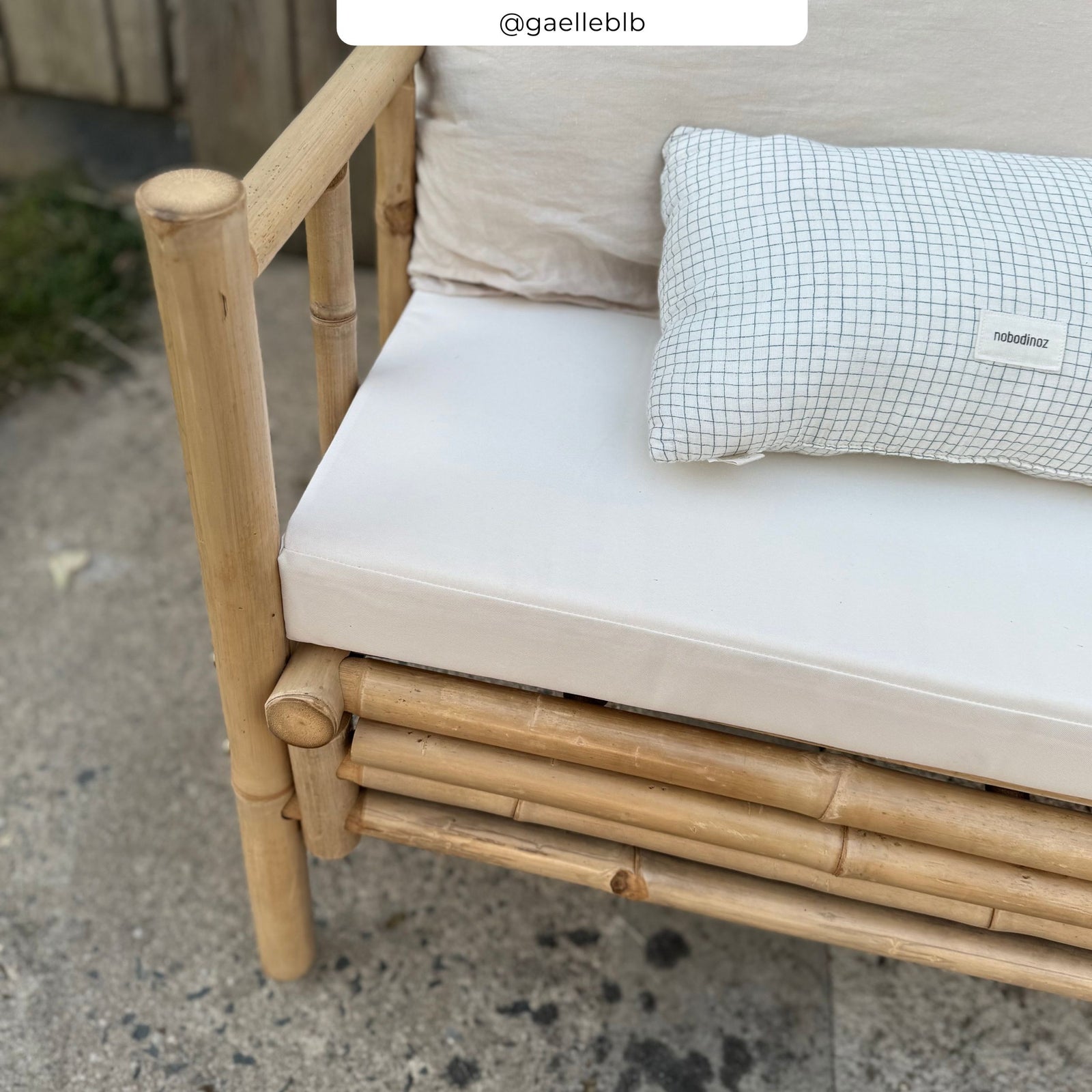 canape de jardin bambou et tissu beige vadella rdv deco