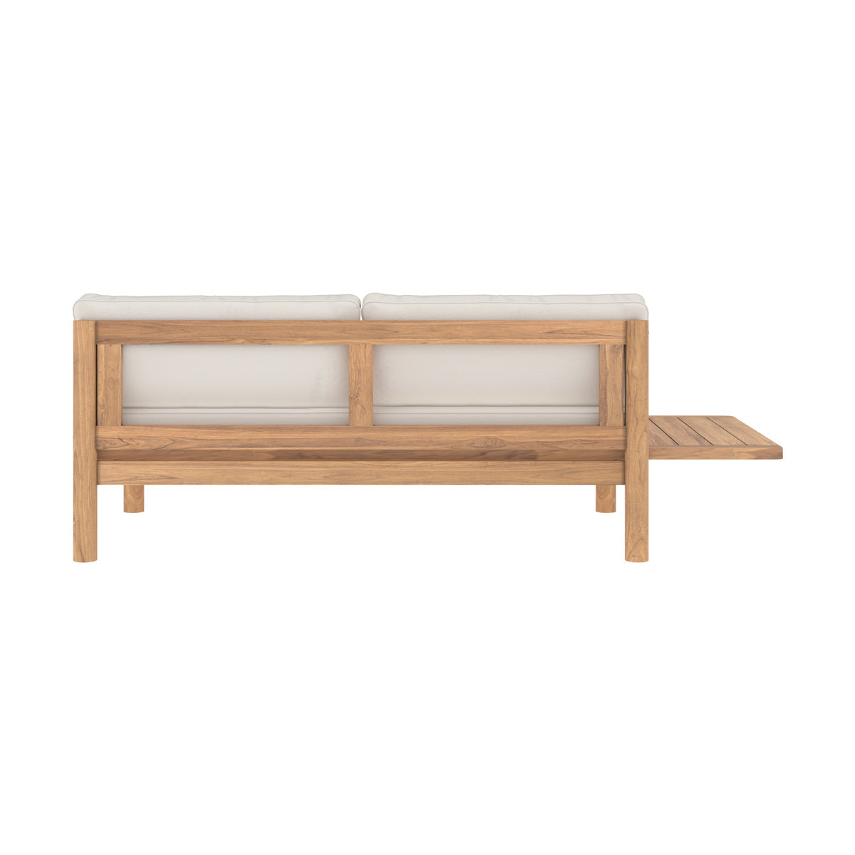 canape de jardin en bois de teck massif nadil