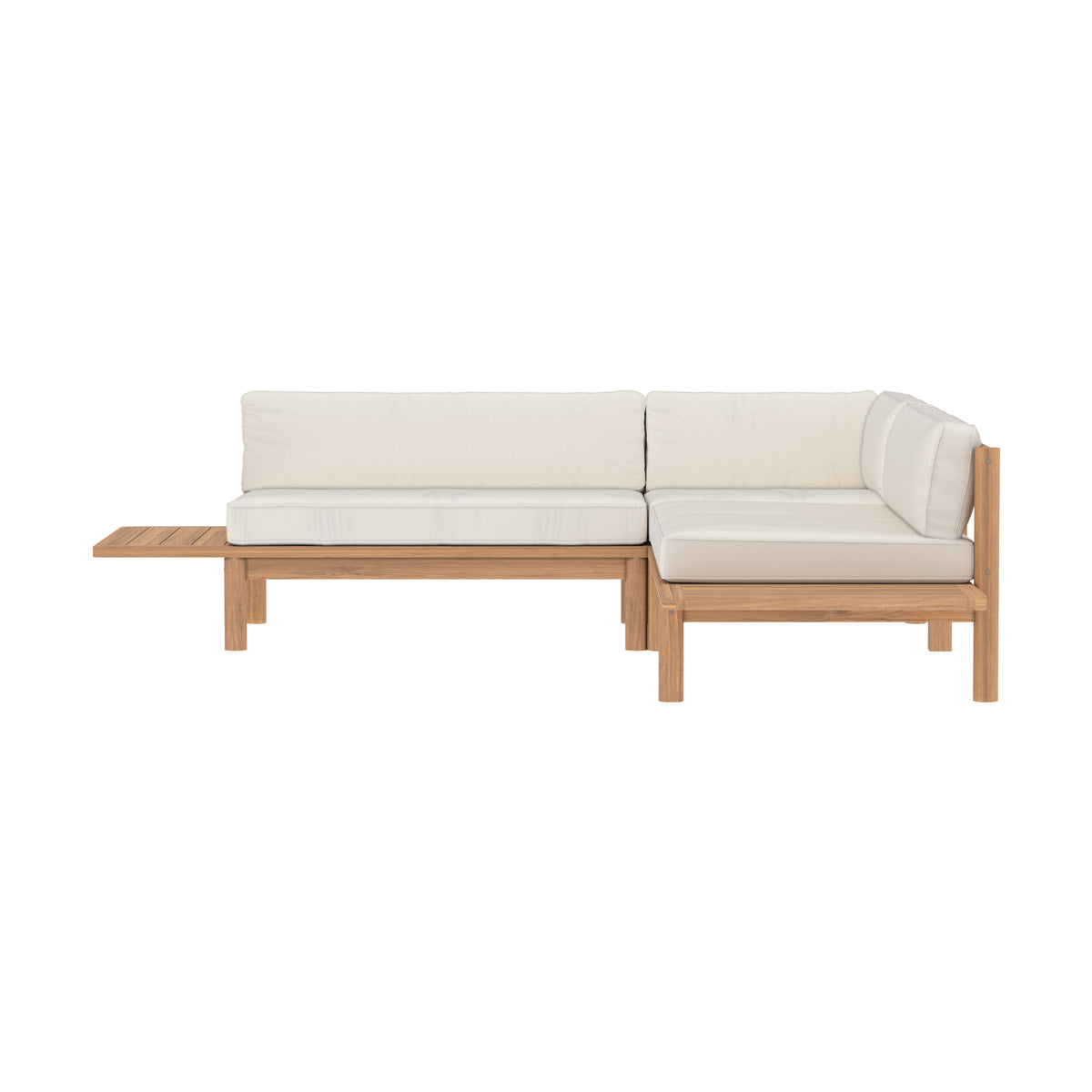 canape de jardin modulable en bois de teck massif nadil