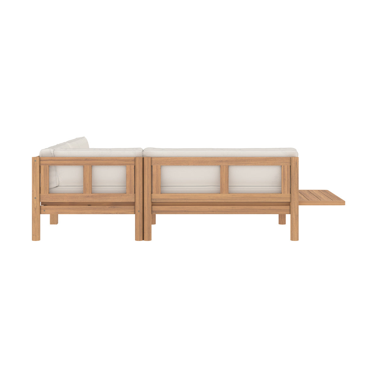 canape de jardin nadil en bois de teck massif