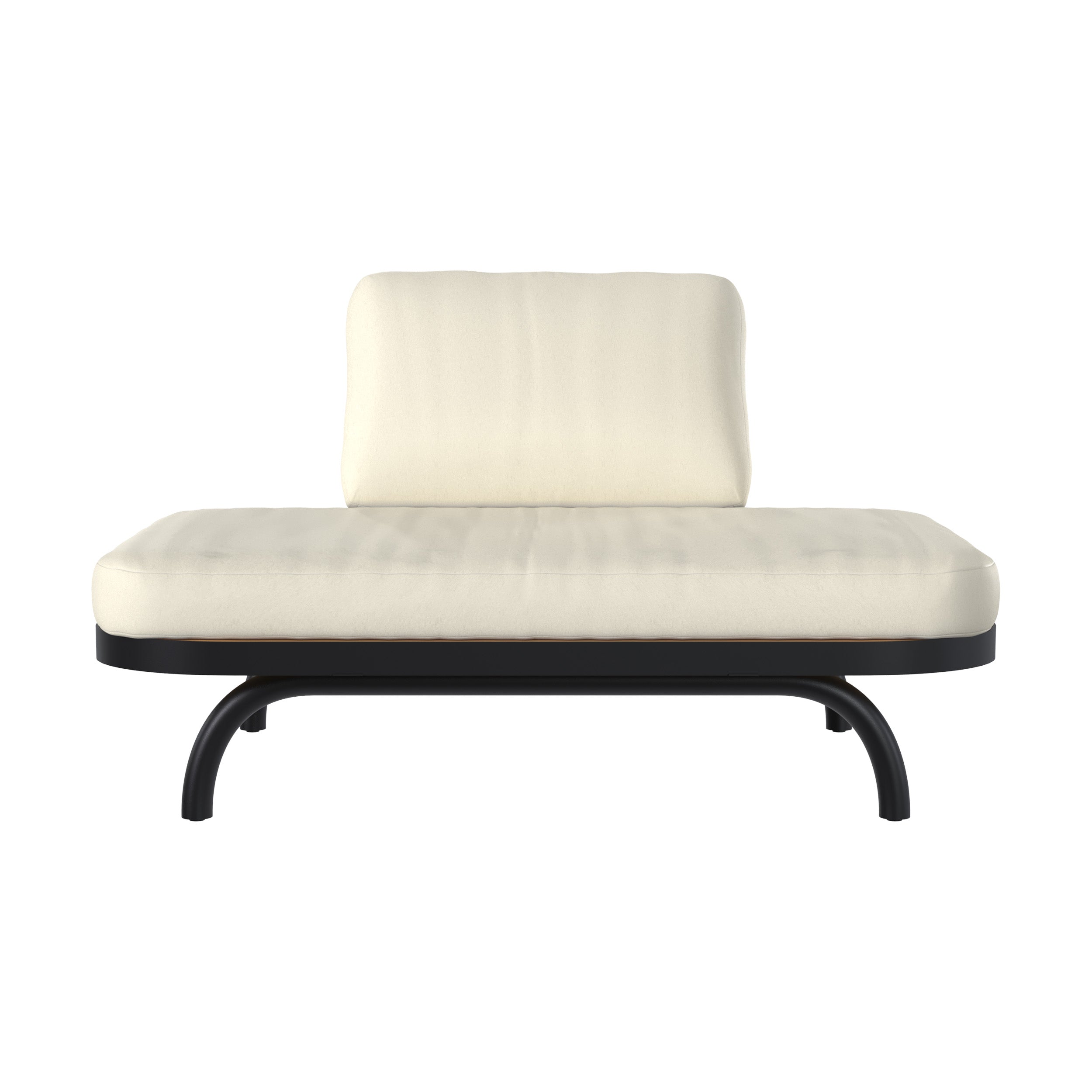 canape de jardin samba 2 places blanc casse