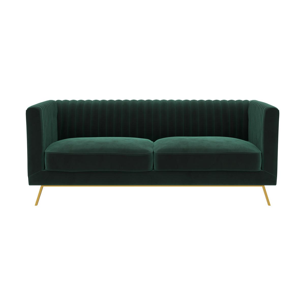 canape en velourd vert fonce gatsby