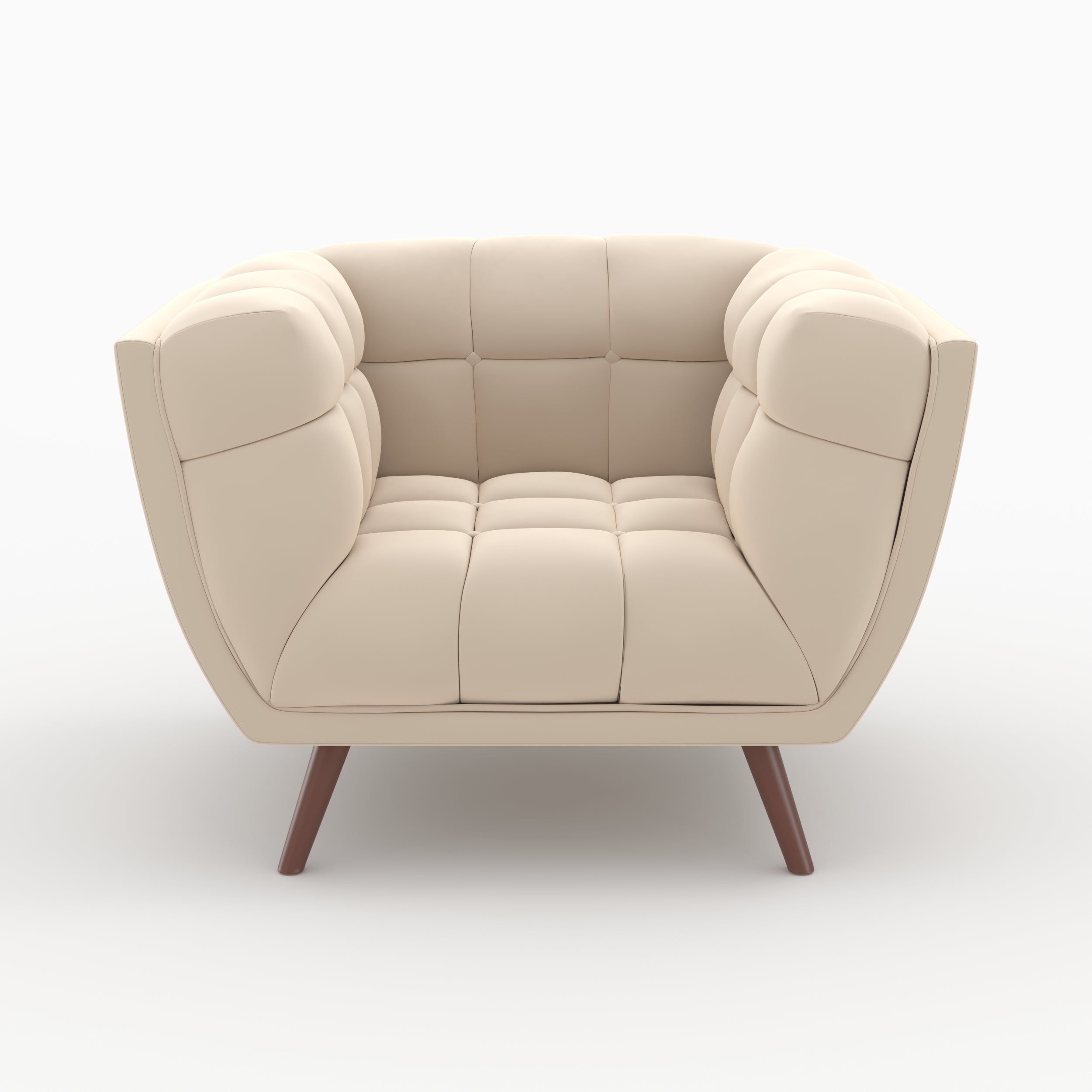 canape fauteuil velours beige mona 4 places
