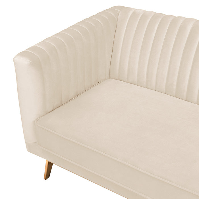 canape gatsby 3 places en velours beige