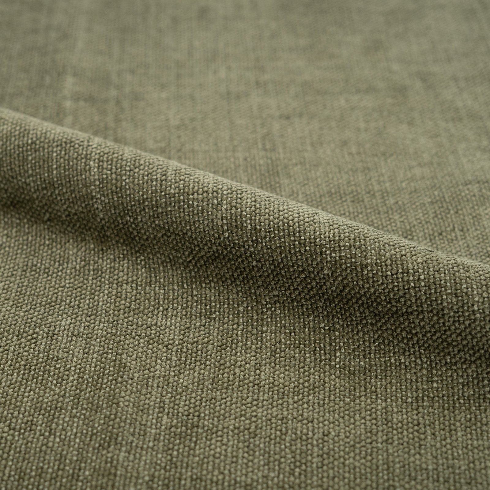 canape lit 2 personnes en tissu texture vert kaki olympe