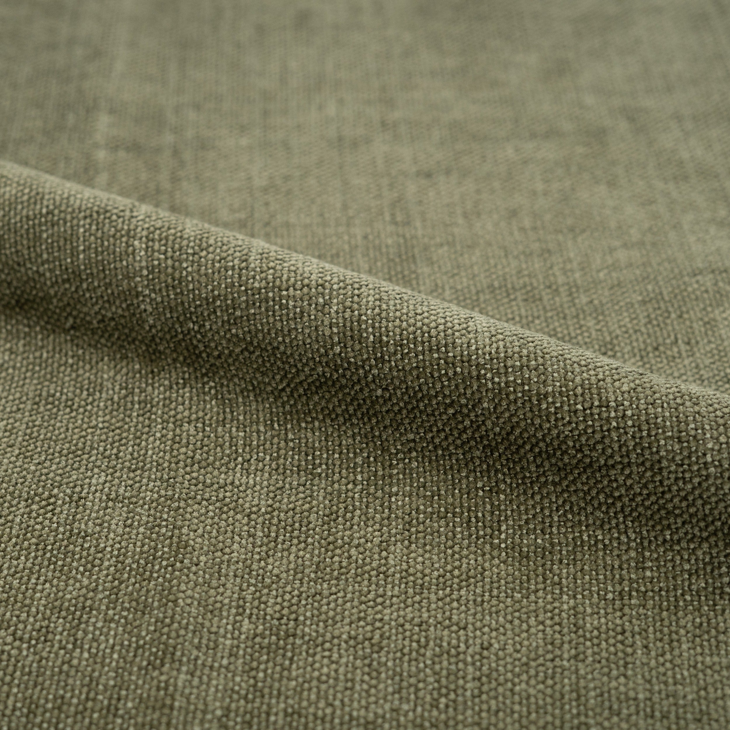 canape lit 2 personnes en tissu texture vert kaki olympe