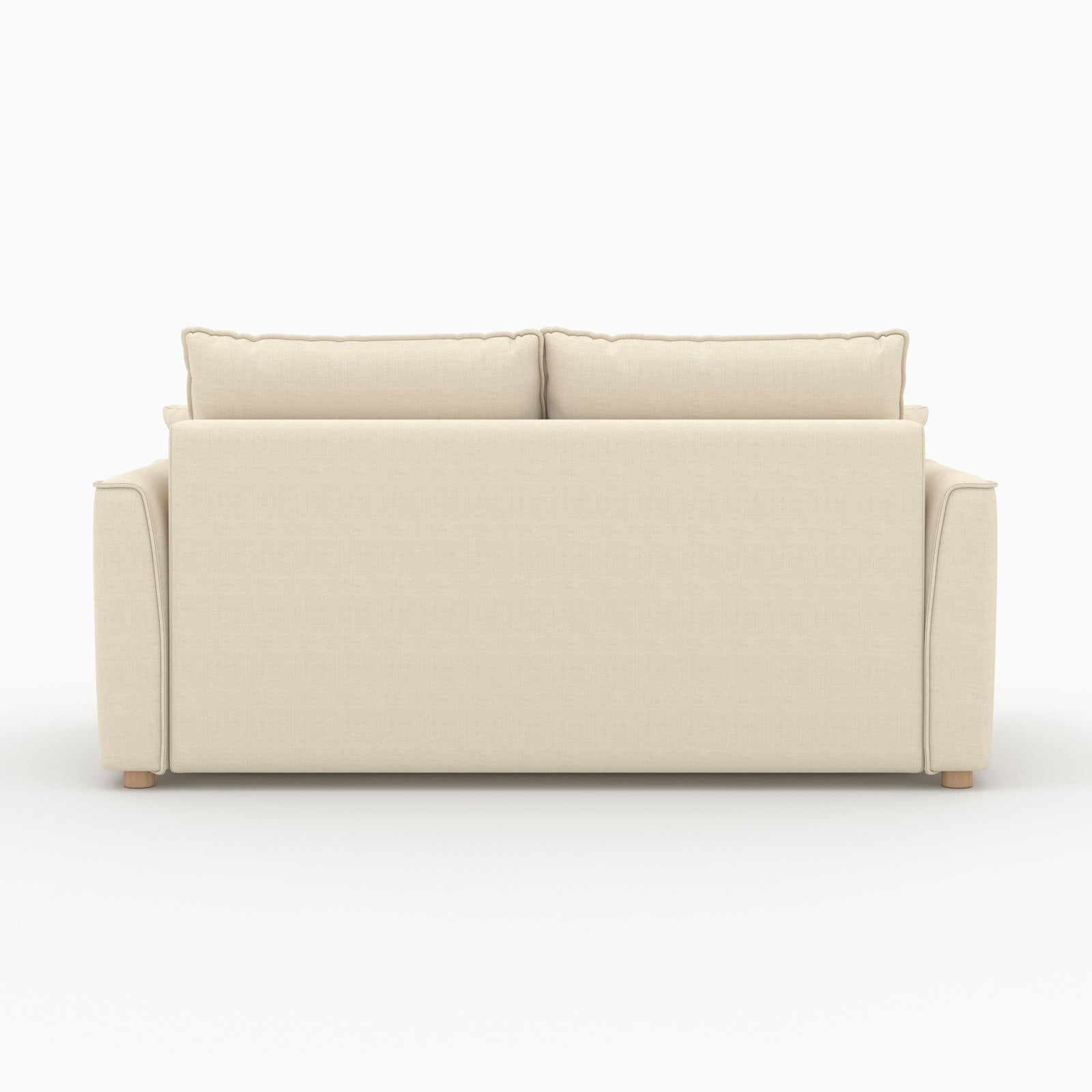 canape lit 2 places en tissu texture beige olympe