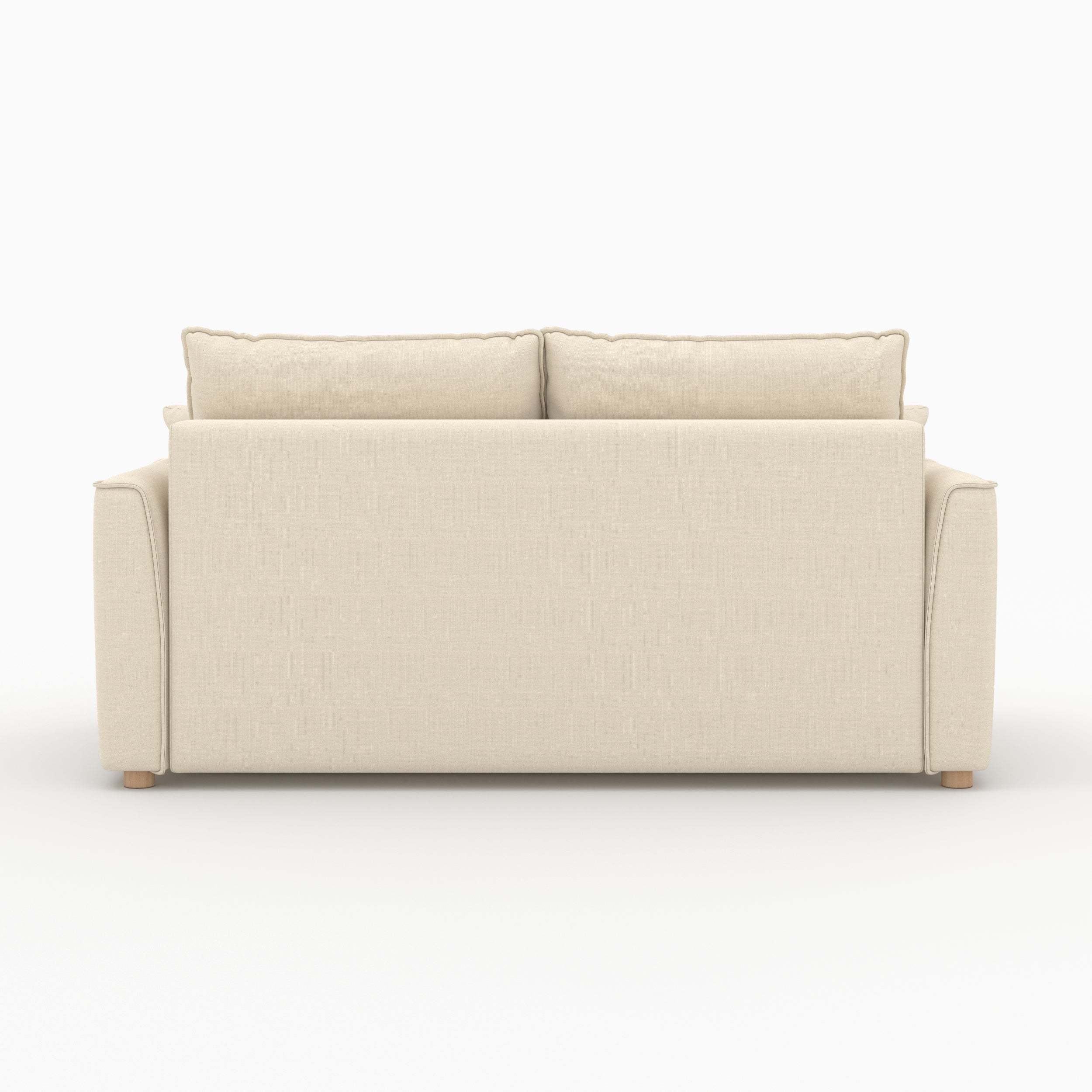 canape lit 2 places en tissu texture beige olympe