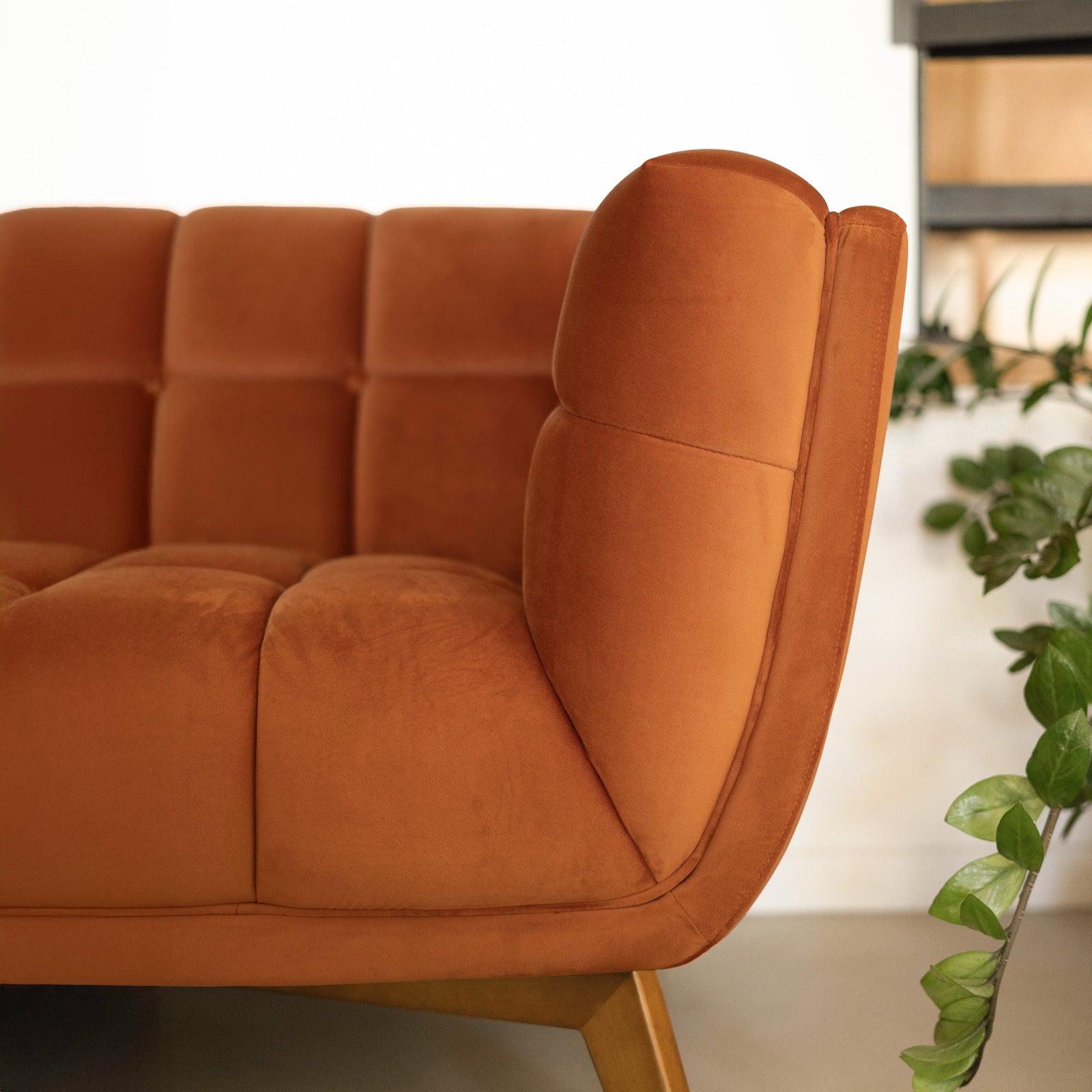 canape orange 2 places rdv deco