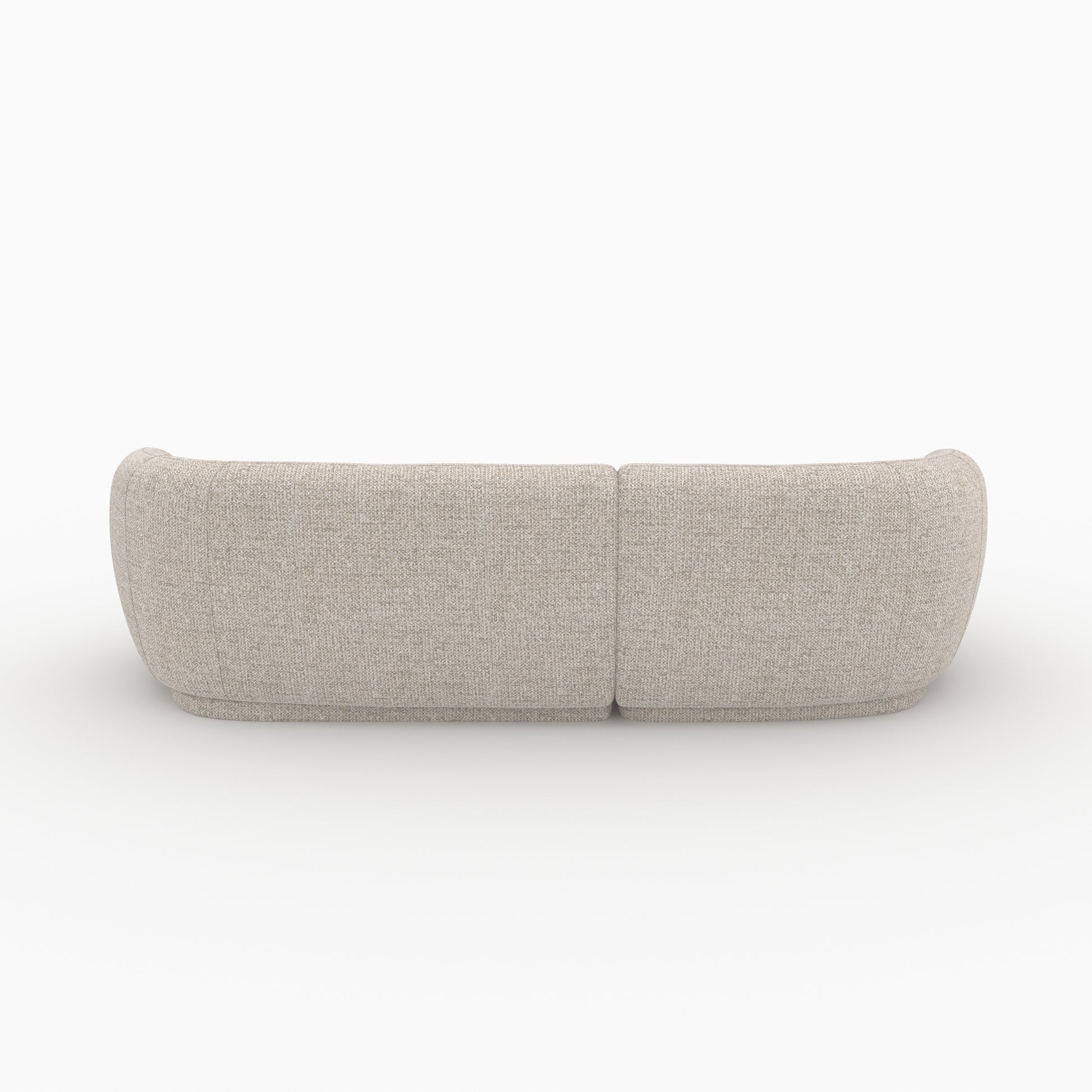 canape tissu beige chine nova 4 places angle modulable