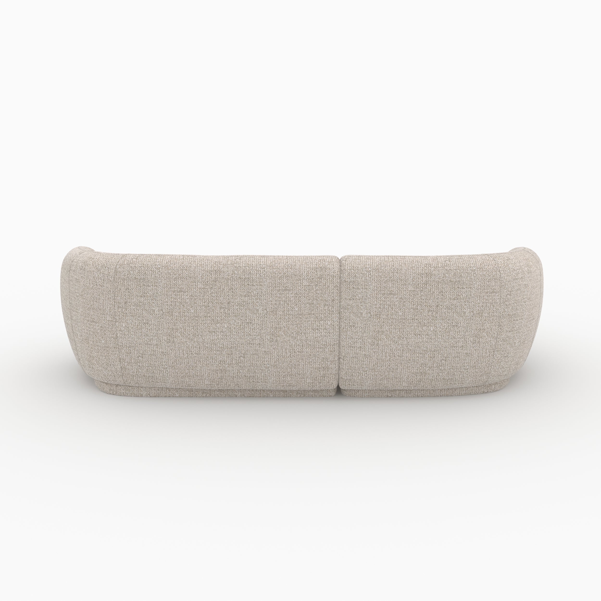 canape tissu beige chine nova 4 places angle modulable
