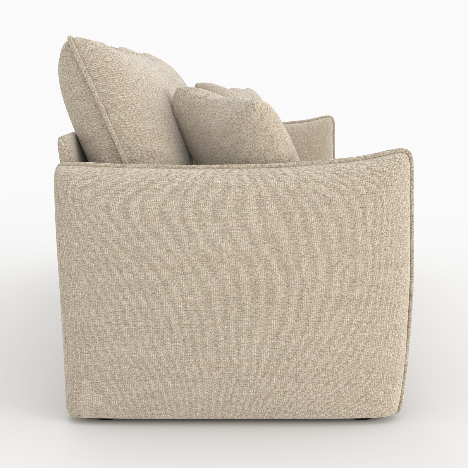 celeste canape convertible 3 places en tissu effet lin beige