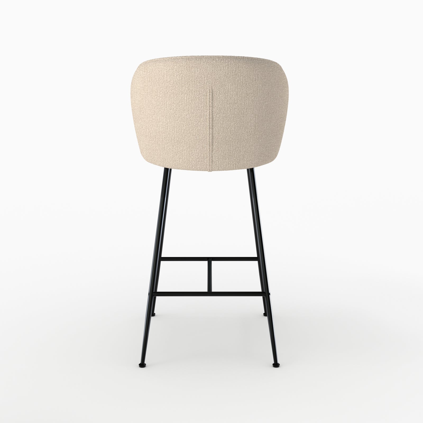 chaise bar groom tissu boucle beige 66 cm