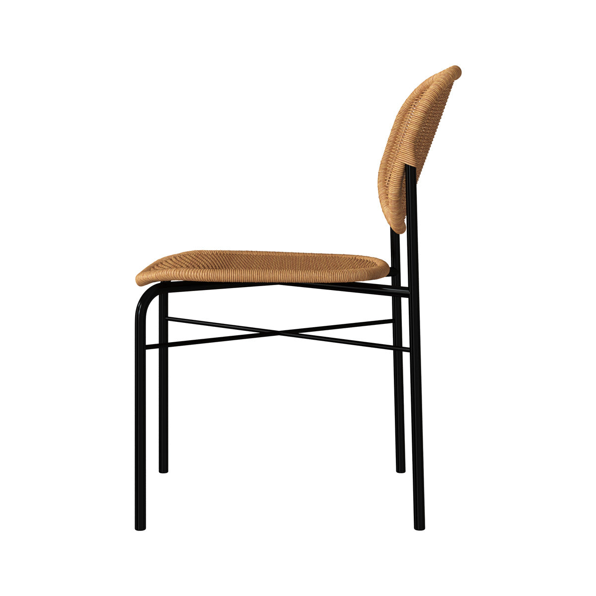 chaise boheme en resine tressee naturelle messa