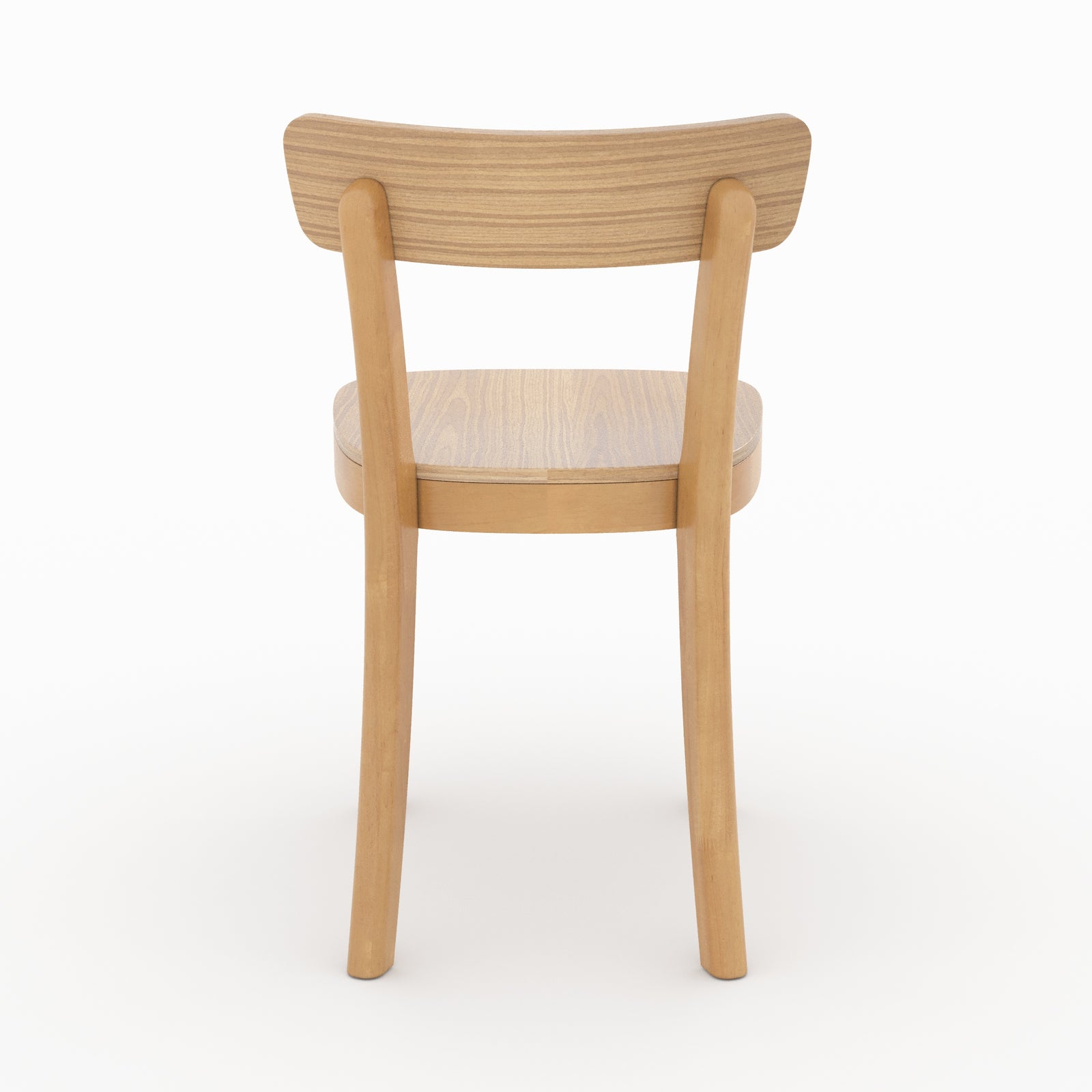 chaise bois clair hevea keno lot de 2 bois massif