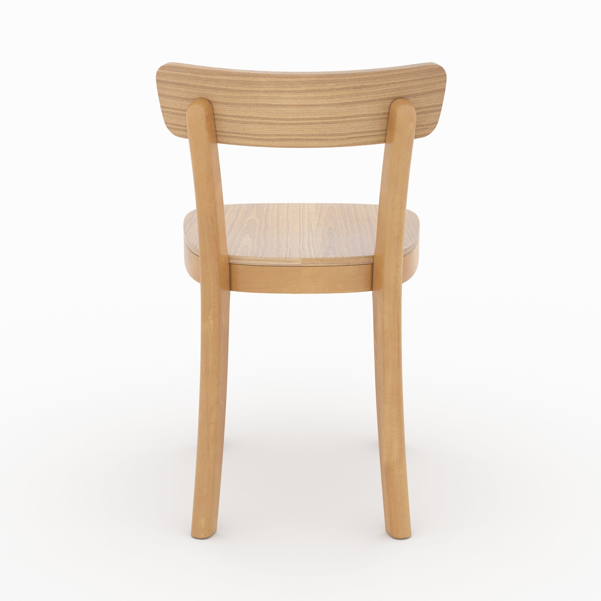 chaise bois clair hevea keno lot de 2 bois massif