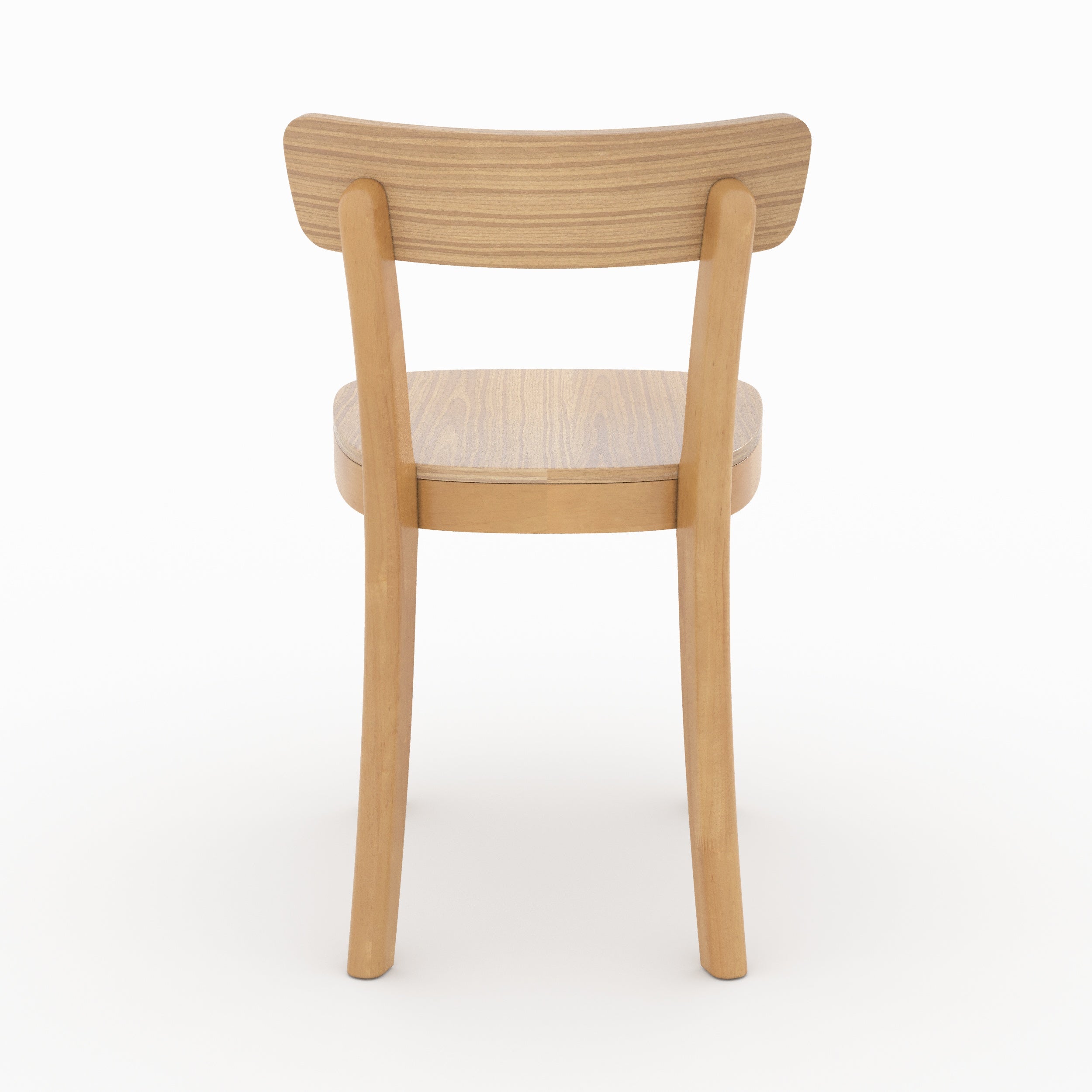 chaise bois clair hevea keno lot de 2 bois massif
