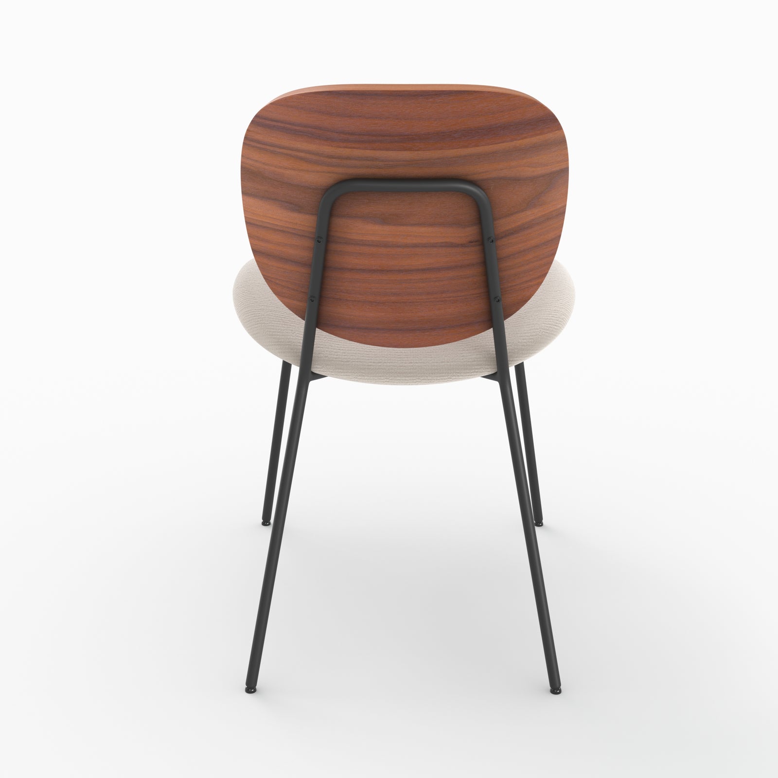 chaise bois et tissu beige chine simone lot 2