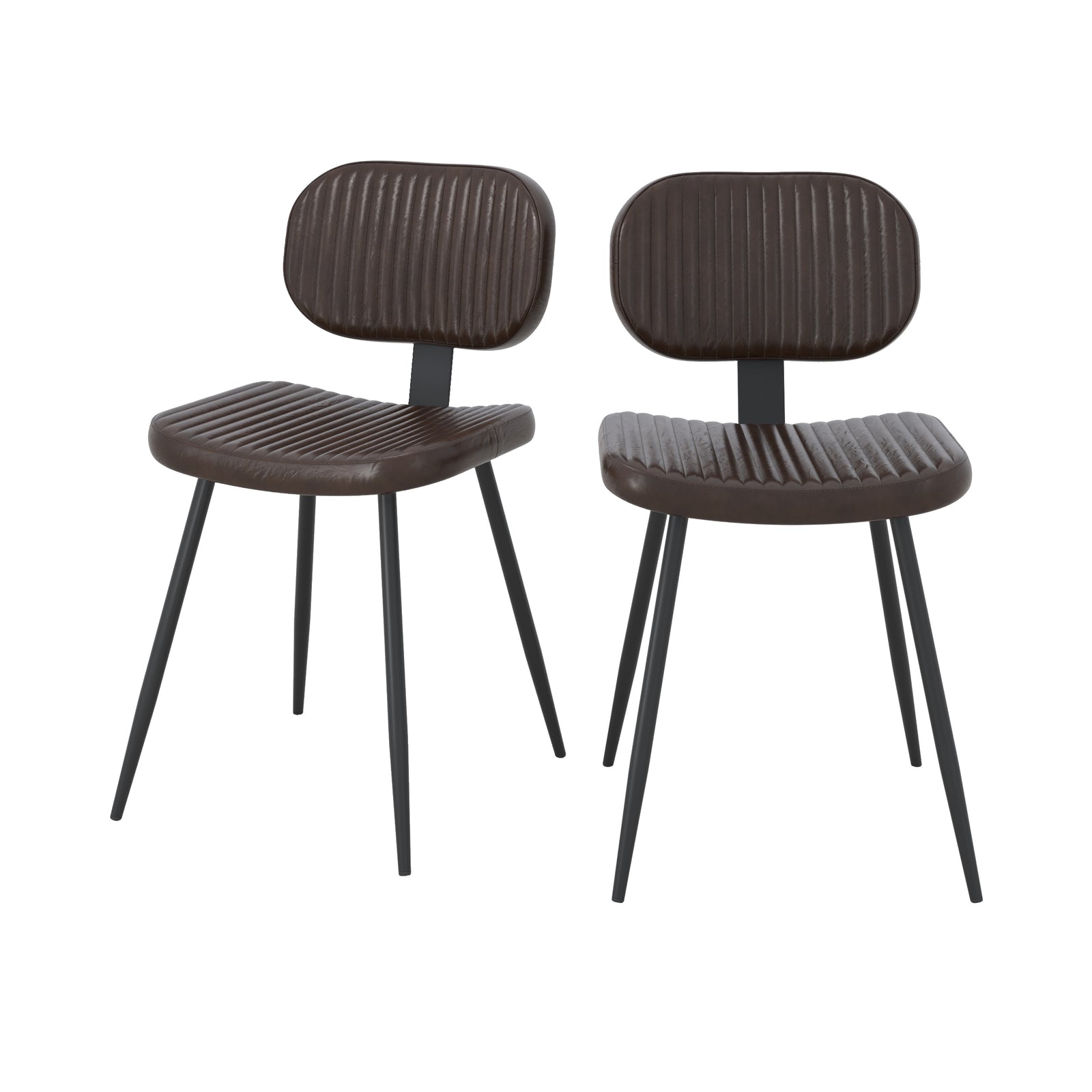 chaise clovis en cuir marron lot de 2 pieds noirs fond blanc_1