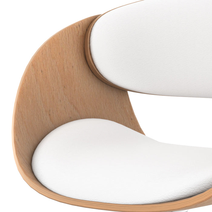 chaise de bar adelmar en cuir synthetique