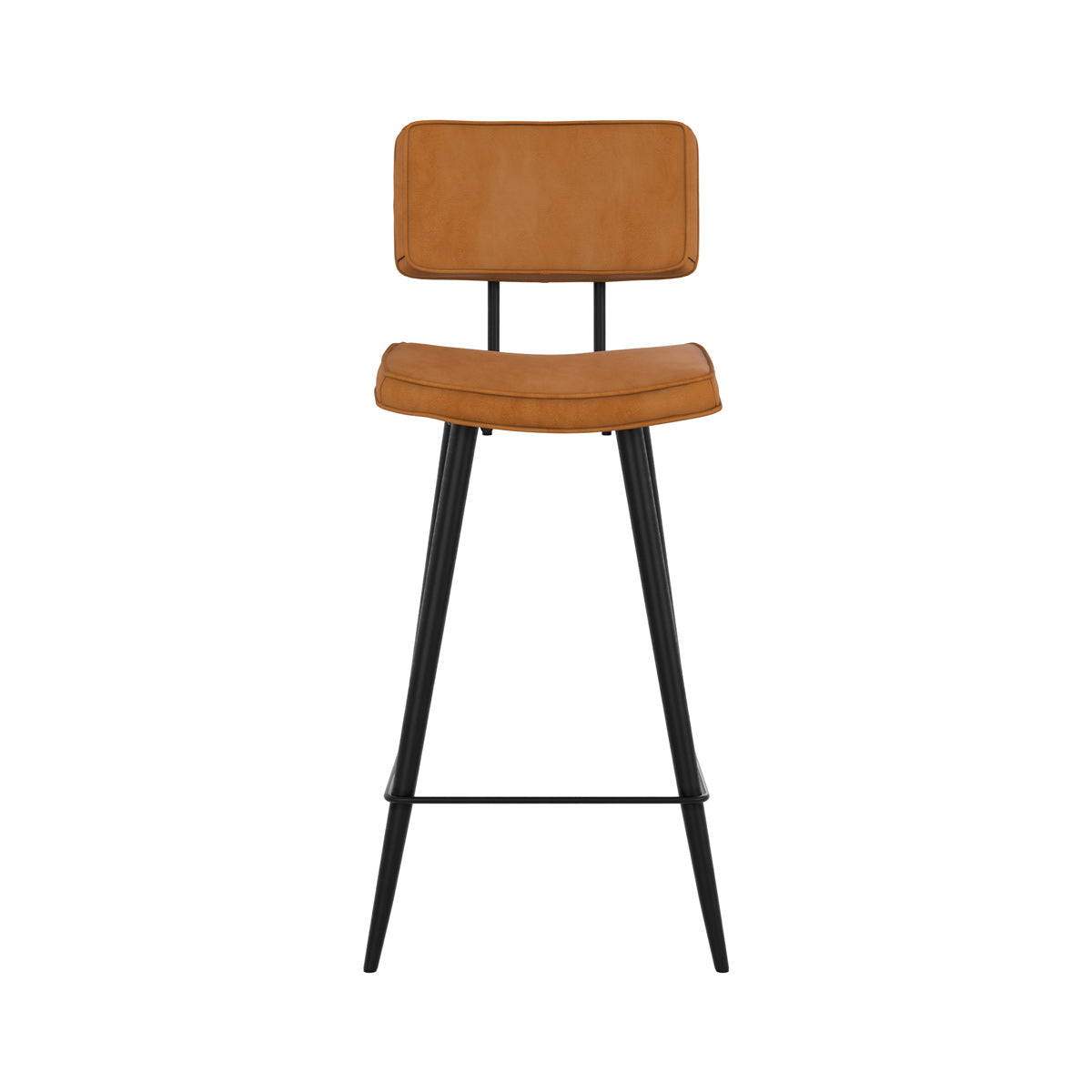 chaise de bar camel pieds metal texas