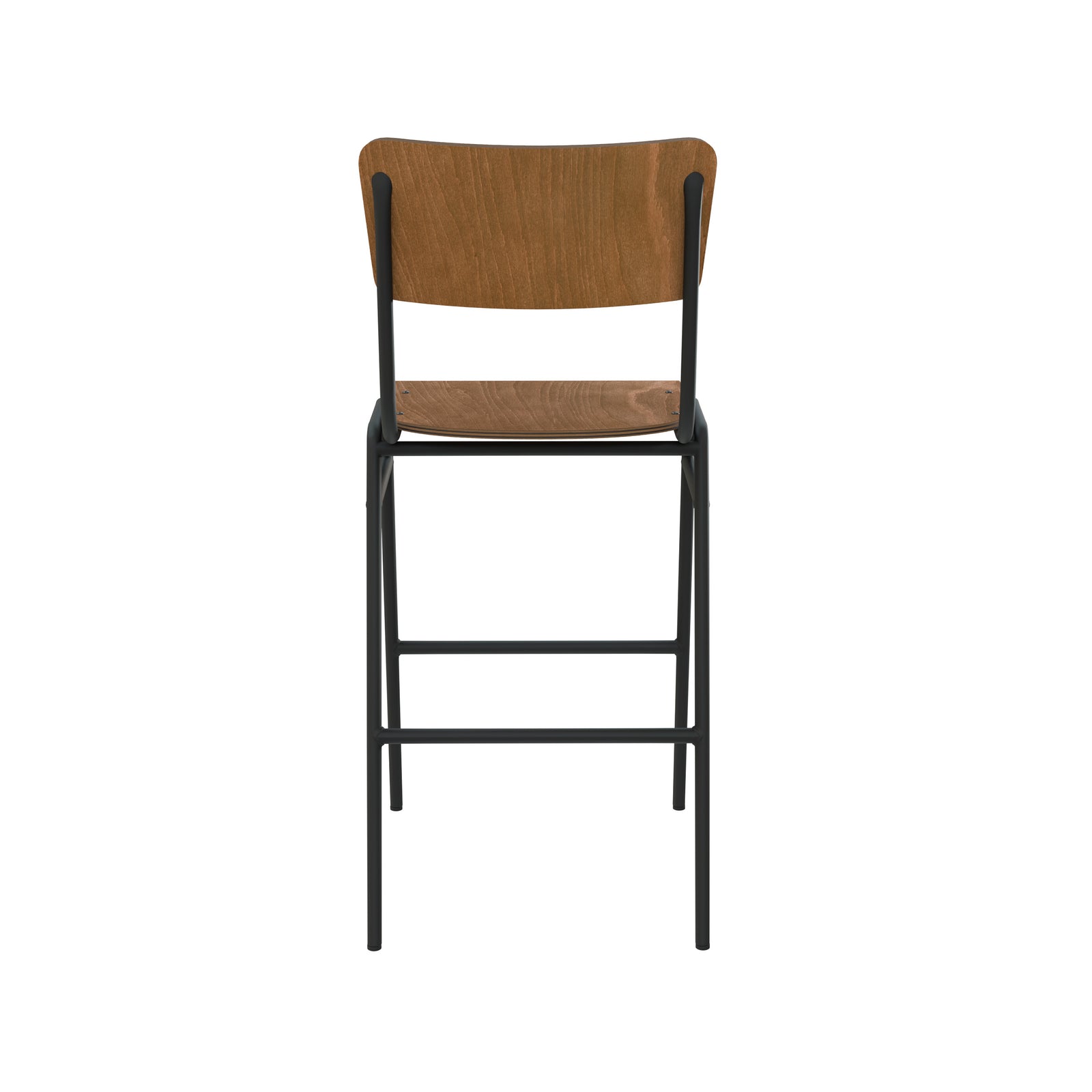 chaise de bar clem ecolier mi hauteur bois fonce 65 cm_1