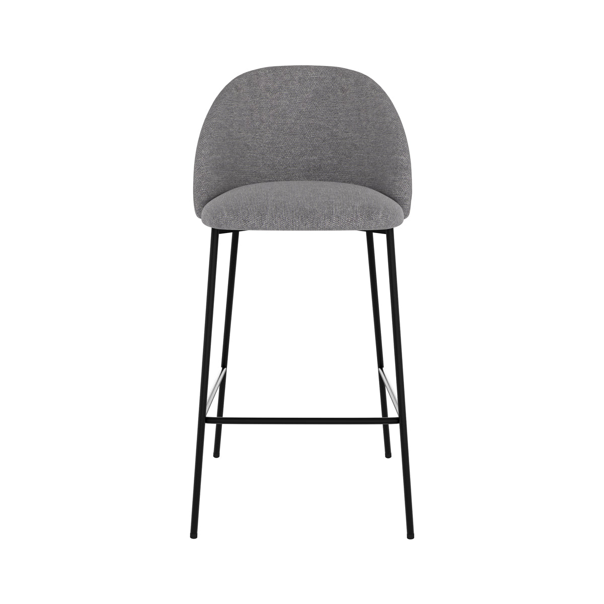 chaise de bar confortable gris clair chine karl