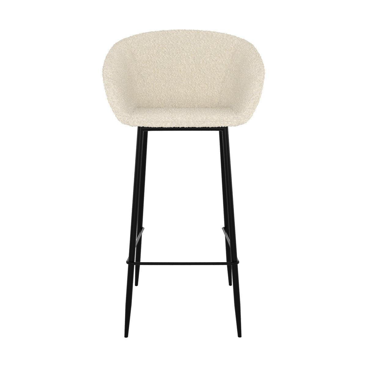 chaise de bar effet de laine bouclette