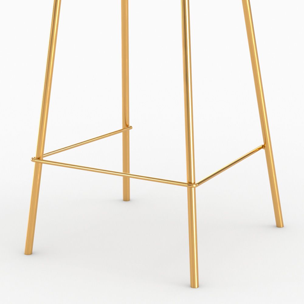 chaise de bar en cuir synthetique blanc henrik