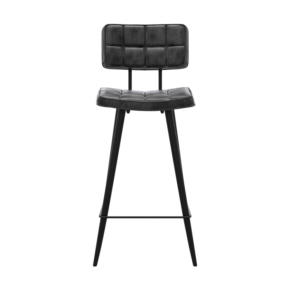 chaise de bar hauteur ilot texas capitonnee noire