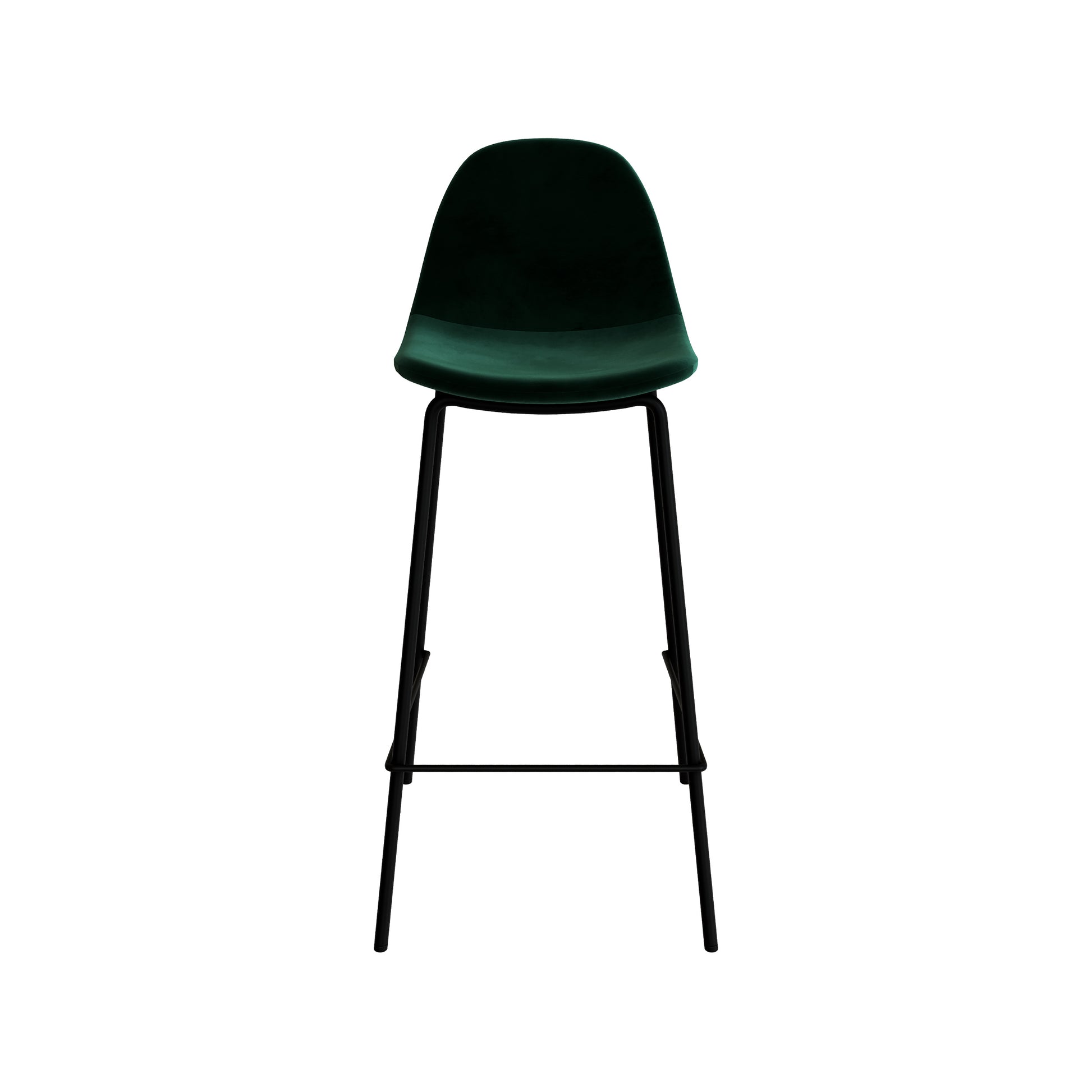 chaise de bar henrik 65cm velours vert
                            