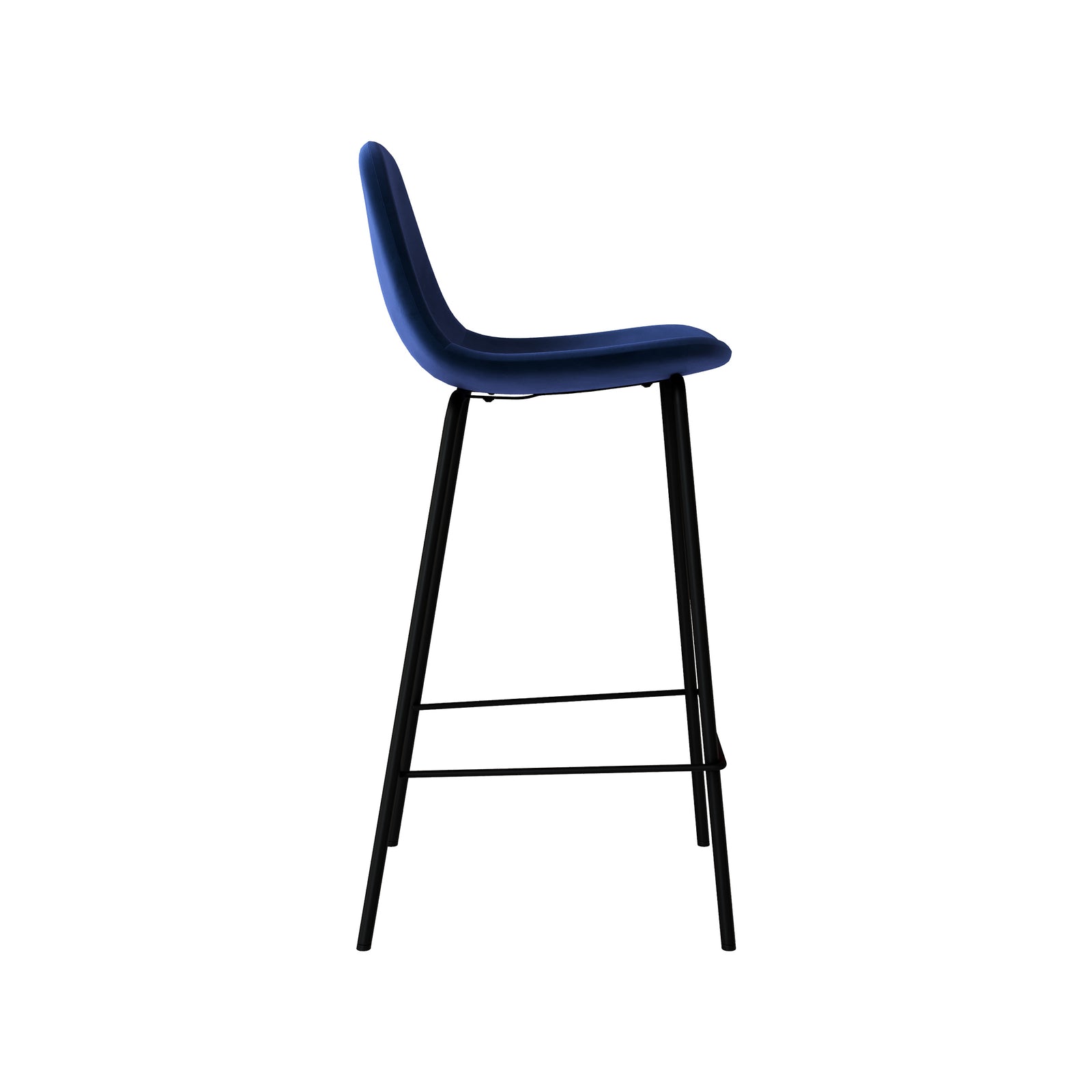 chaise de bar henrik velours bleu 65cm_1