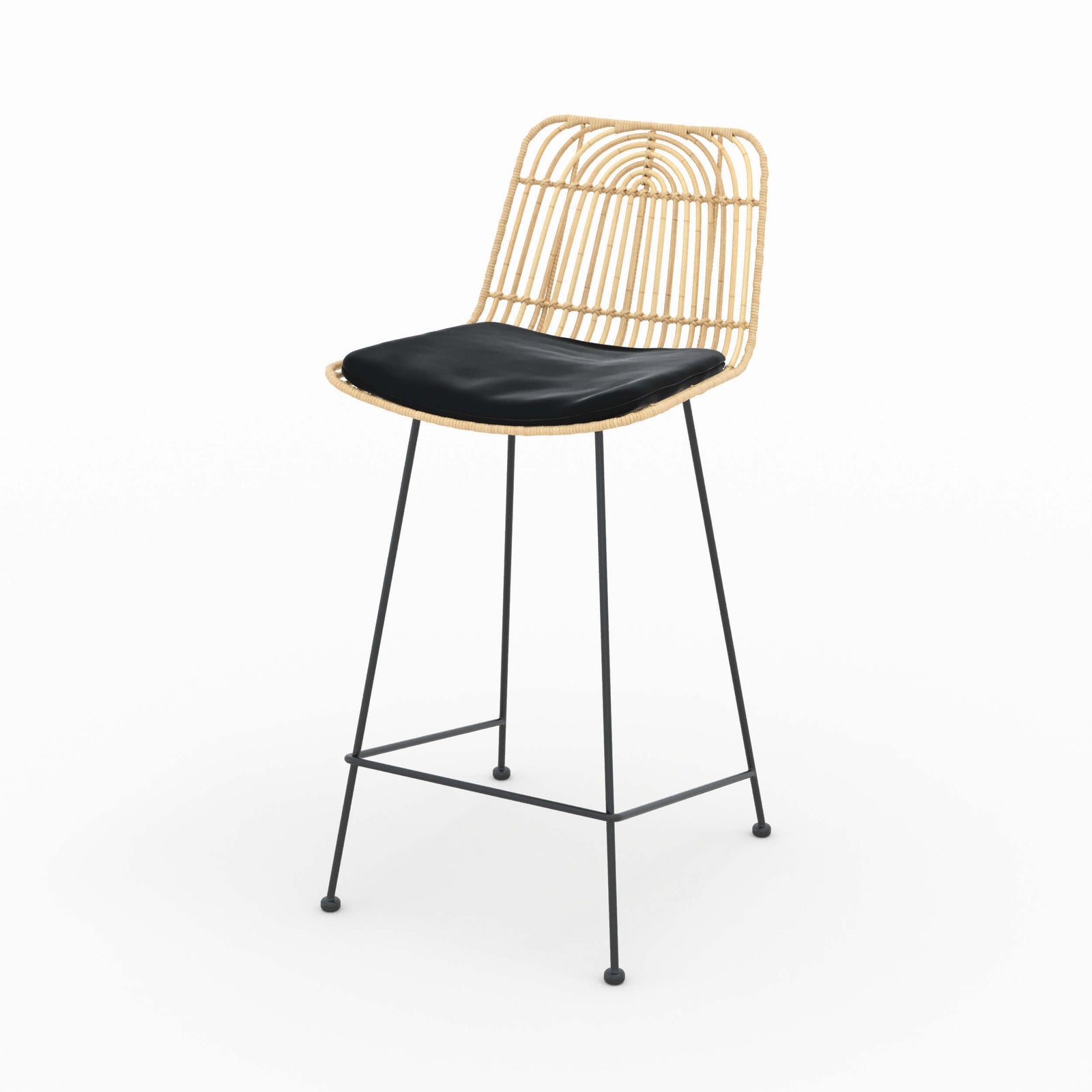 chaise de bar ilot central goa rotin