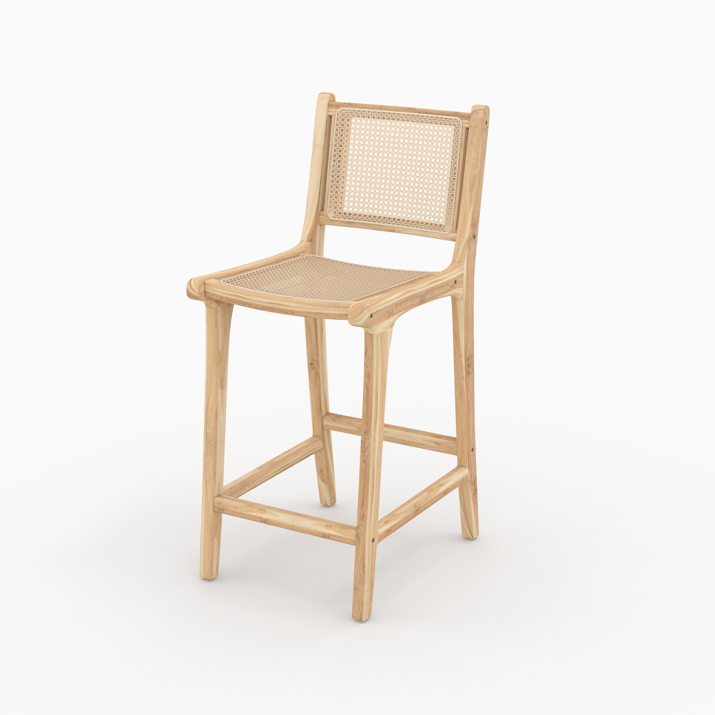 chaise de bar kyla 66 cm rotin teck