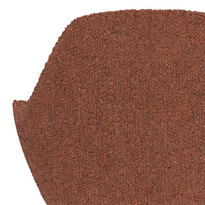 chaise de bar lot de 2 confortable adam rouge brique