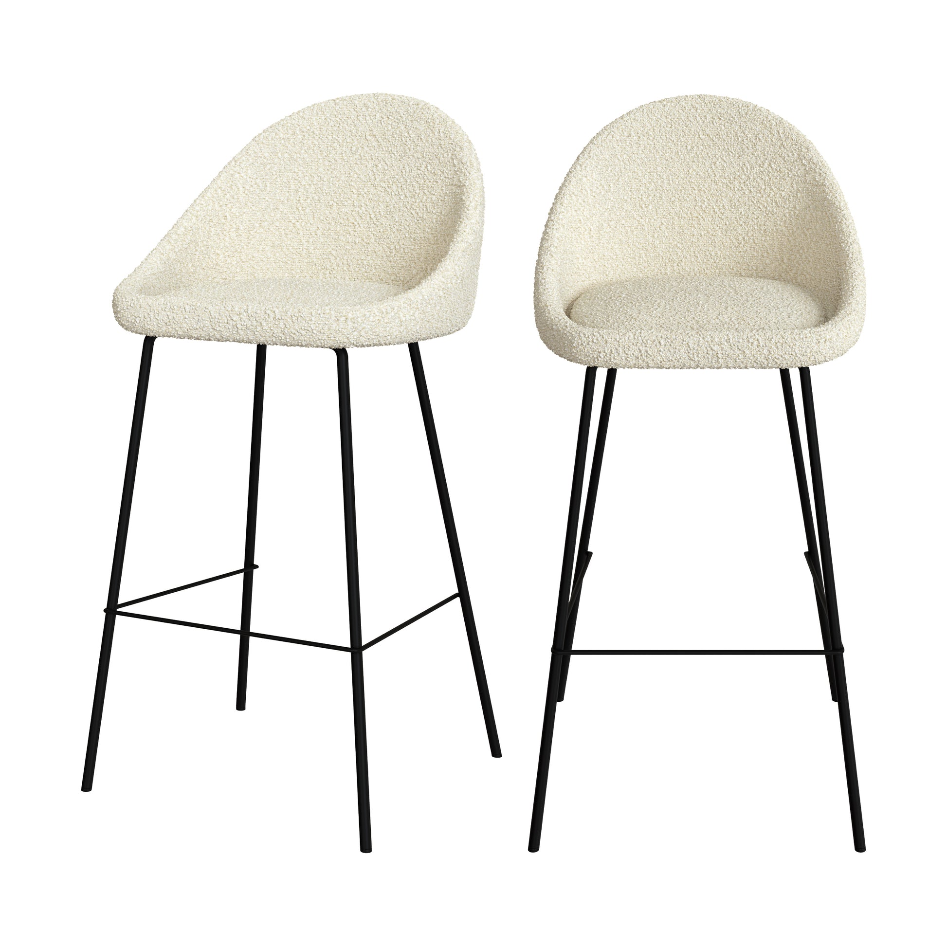 chaise de bar misty laine bouclette blanche_1