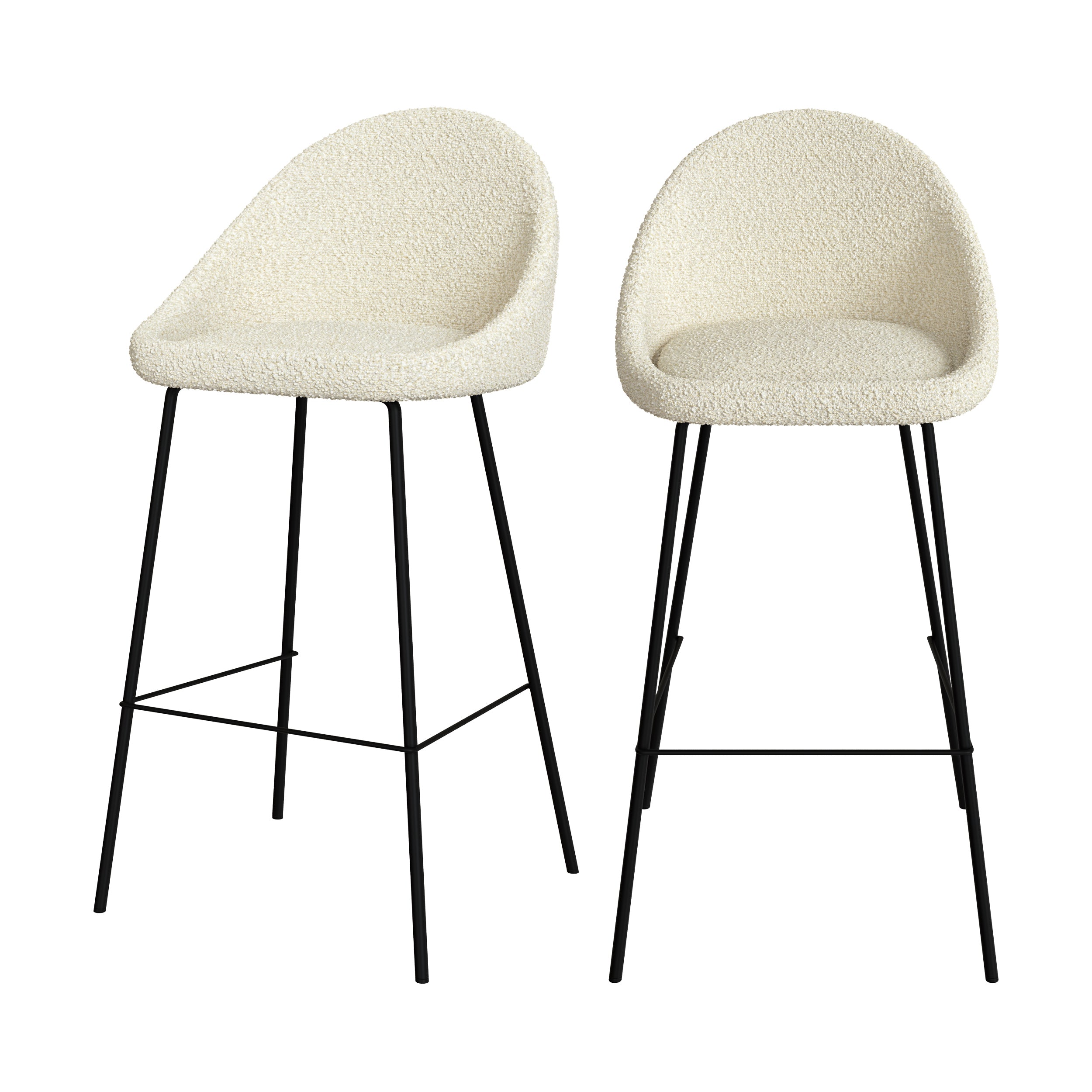 chaise de bar misty laine bouclette blanche_1